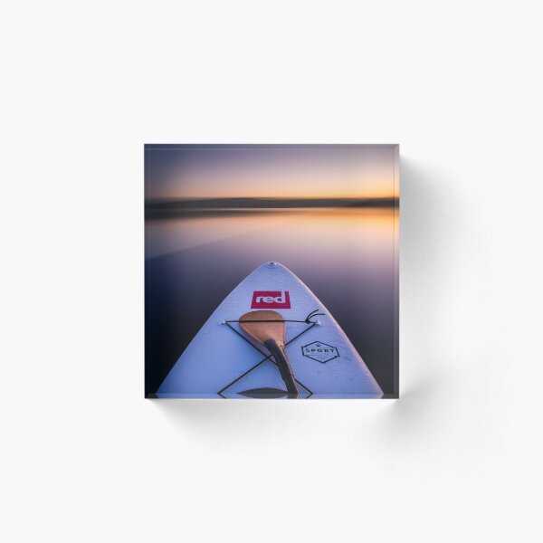 Sunset paddle boarding Acrylic Block