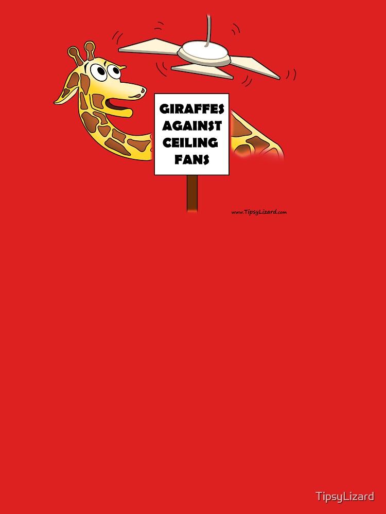 Giraffes Against Ceiling Fans. by TipsyLizard