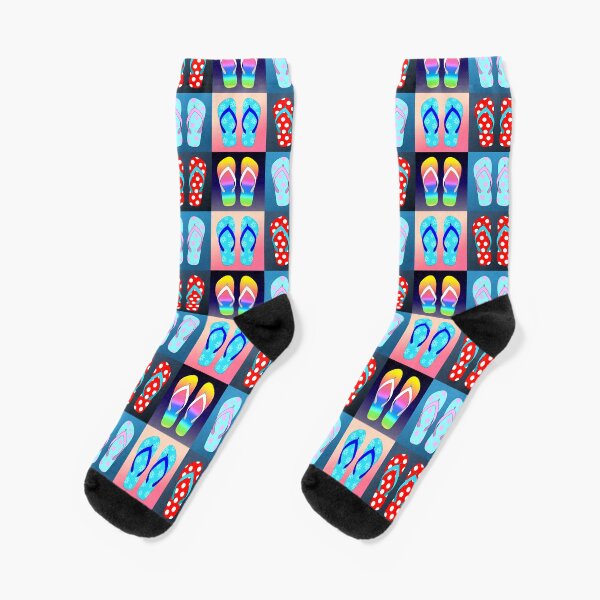 Flip Flop Pop Art Socks