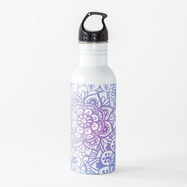 Pastel Mandala Pattern Water Bottle