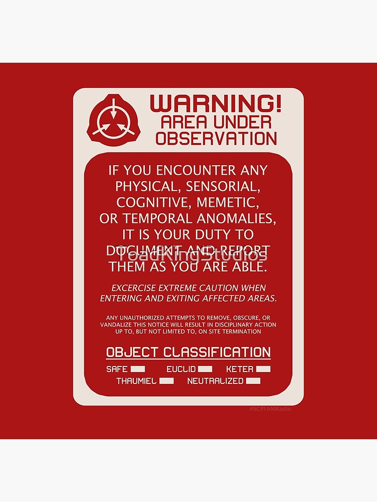 Keter Classification SCP Foundation Secure Contain Protect Tote Bag