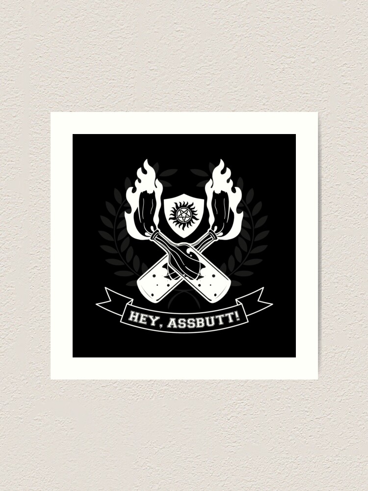 Alternate view of Hey, Assbutt! Art Print