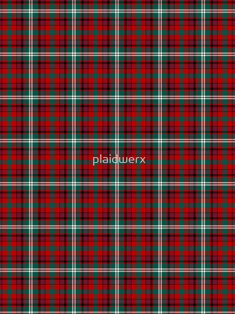Maguire Tartan Pattern Red Irish Plaid Graphic T-Shirt