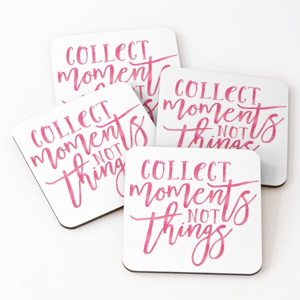 Item preview, Collect Moments Not Things Typography Quote  designed and sold by knightsydesign.