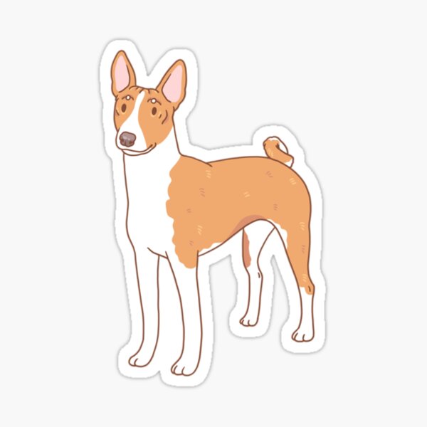Basenji Glossy Sticker