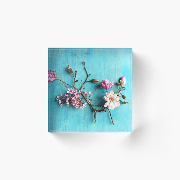 Flowers of Spring Acrylic Block