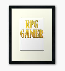 RPG Gamer Role Playing Gamer T Shirt Framed Print