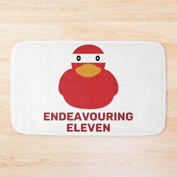 Item preview, Endeavouring Eleven red and white duck - original Stoke-on-Trent gift design designed and sold by StokeTees.