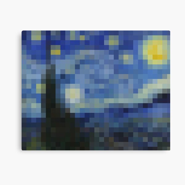 Simple pixel art of a starry night, 32x32