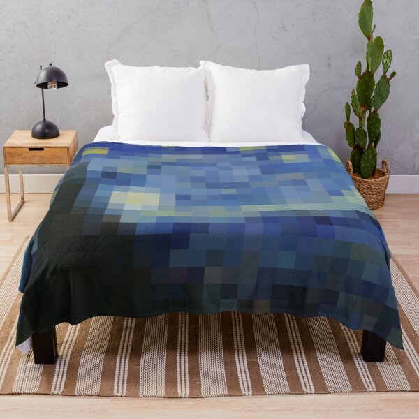 Item preview, Van Gogh Starry Night - Pixel Art designed and sold by ShaMiLaB.