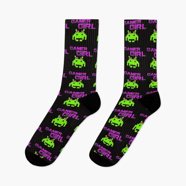 Item preview, gamer girl space invader design designed and sold by novelnebula.