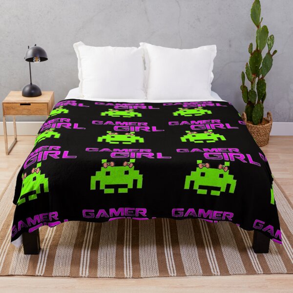 Item preview, gamer girl space invader design designed and sold by novelnebula.