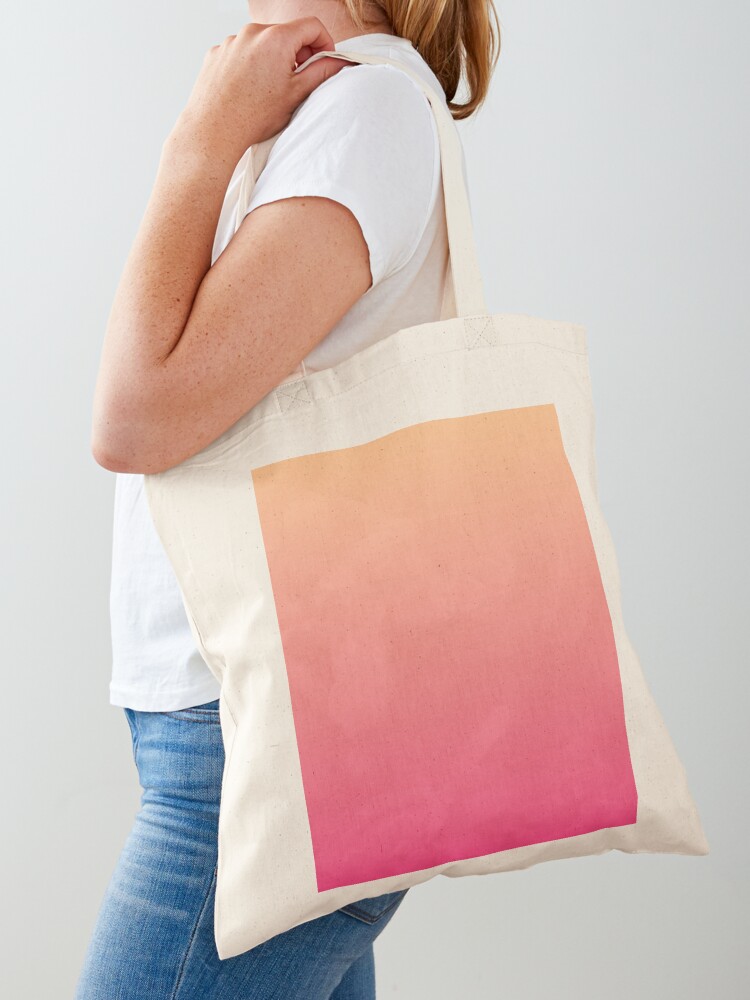 Medium Ombre Shopper Bag Letter & Floral Graphic