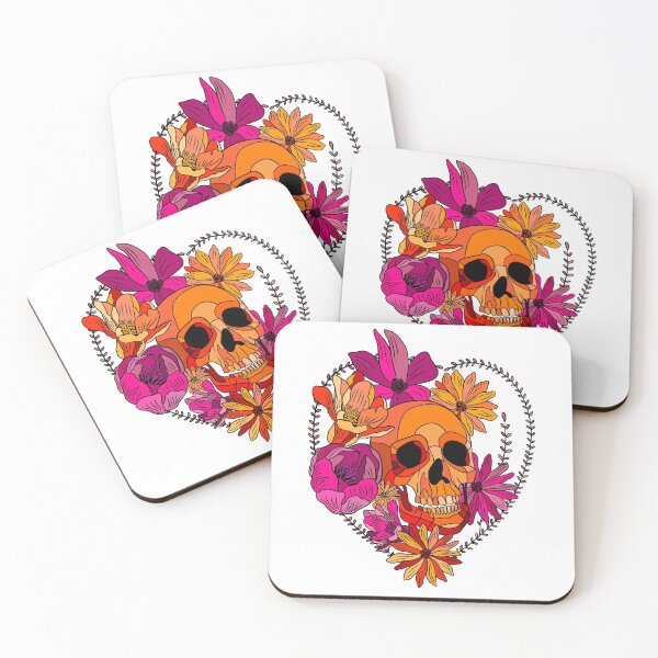 Item preview, Sugar Skull Floral Phoenix T-shirt print punk designed and sold by Tasia Ka.