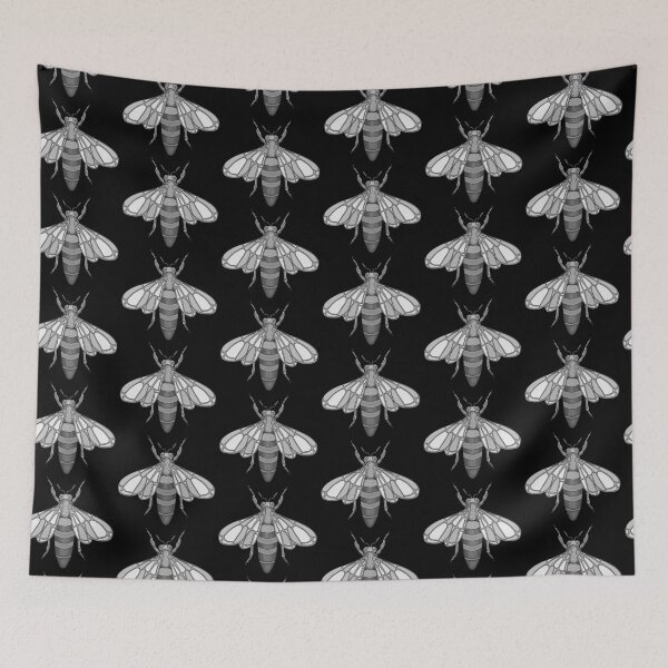 Item preview, Black and white bee designed and sold by Rusembell.