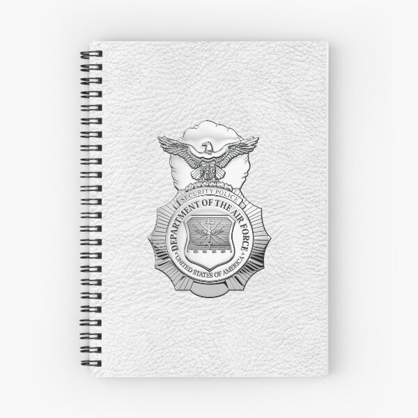 Item preview, U.S. Air Force Security Forces - SECFOR Badge over White Leather designed and sold by Serge Averbukh Art Studio.