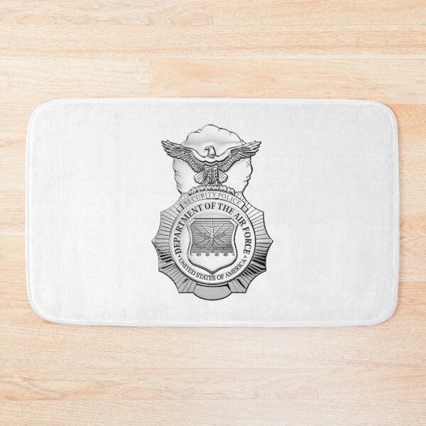 Item preview, U.S. Air Force Security Forces - SECFOR Badge over White Leather designed and sold by Serge Averbukh Art Studio.