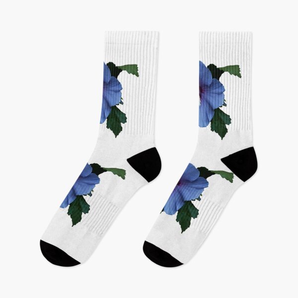 Item preview, Single Blue Satin Rose Mallow Bloom Isolated designed and sold by KbytesOfJax Outdoor and Nature.