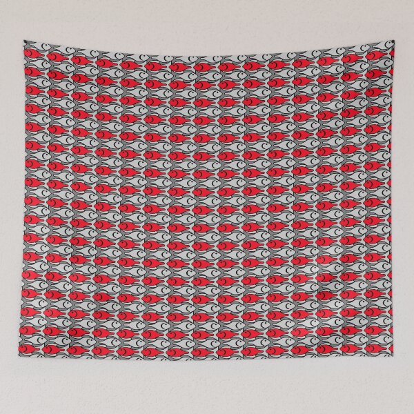 Item preview, Mid-Century Modern Fish, Red and Grey / Gray designed and sold by Marymarice.