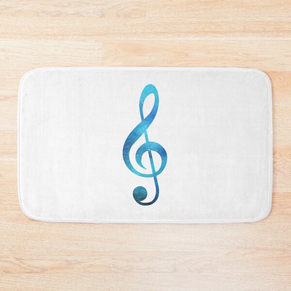 Item preview, Treble clef - light blue color gradient designed and sold by A.Nita Designs.