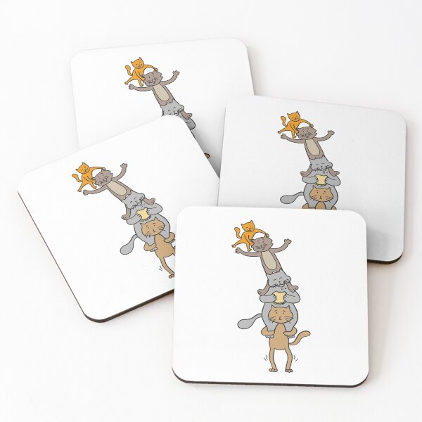 Item preview, Cute awkward kitties playing gymnastics and falling down designed and sold by plumpjose.