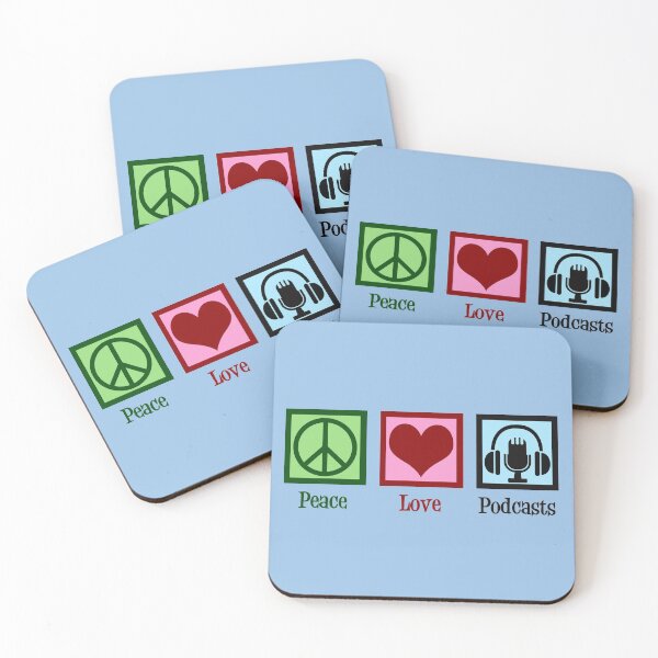 Artikelvorschau, Friedensliebes-Podcasts entworfen und verkauft von Epic Love Designs.