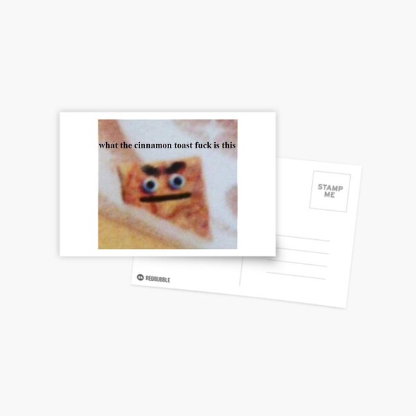 Zimt Toast Crunch Meme Postkarte