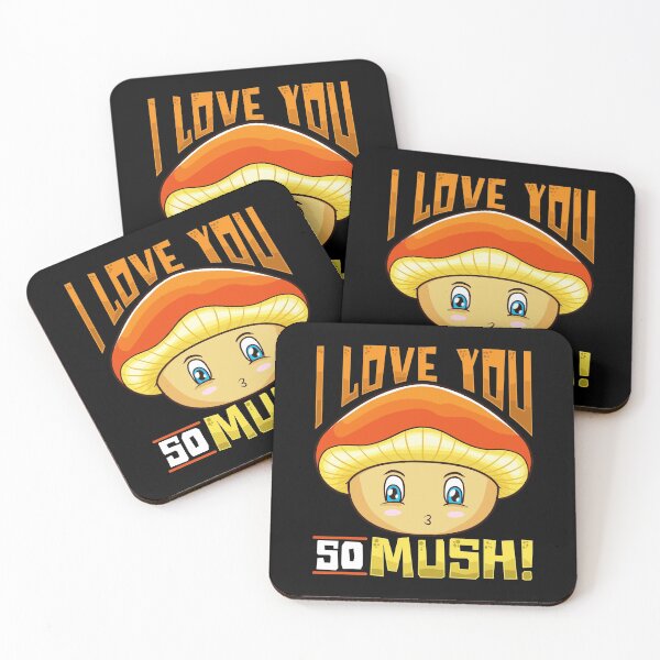 Item preview, Cute & Funny I Love You So Mush! Mushroom Pun designed and sold by perfectpresents.