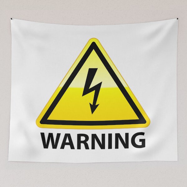 Item preview, High Voltage Warning Sign Graphic designed and sold by dcohea.