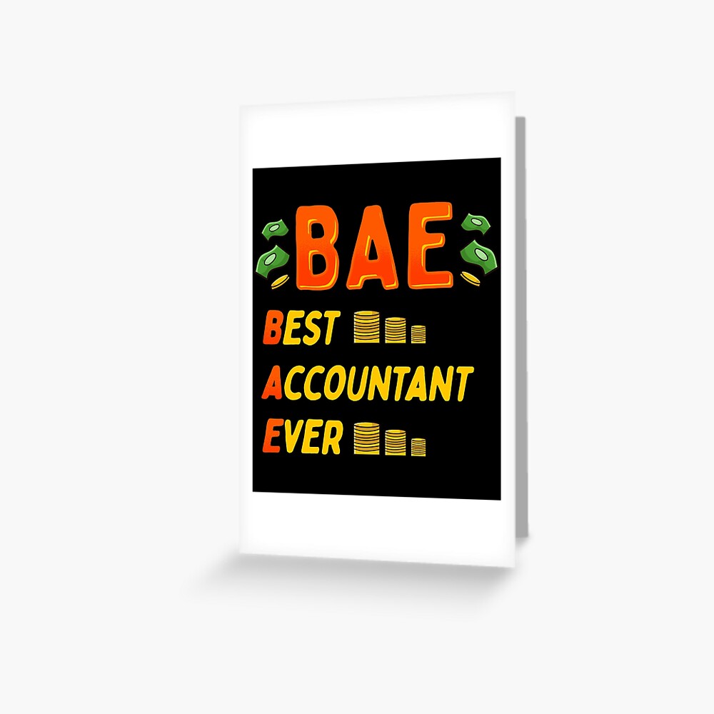 BAE Best Accountant Ever Cute Funny Accounting Zip Pouch by The