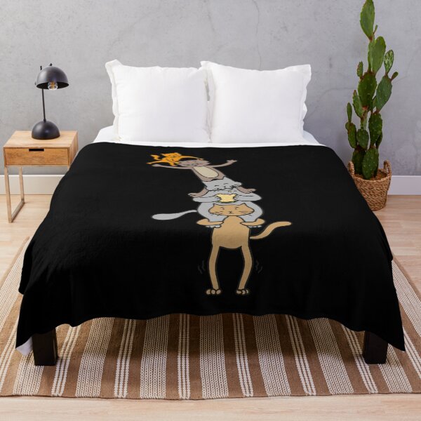 Item preview, Funny awkward cats playing cheerleaders and gymnasts designed and sold by plumpjose.