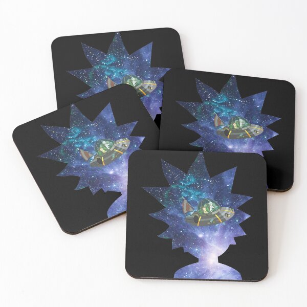 Rick Space - Universe | Rick and Morty inspired design Coasters (Set of 4)