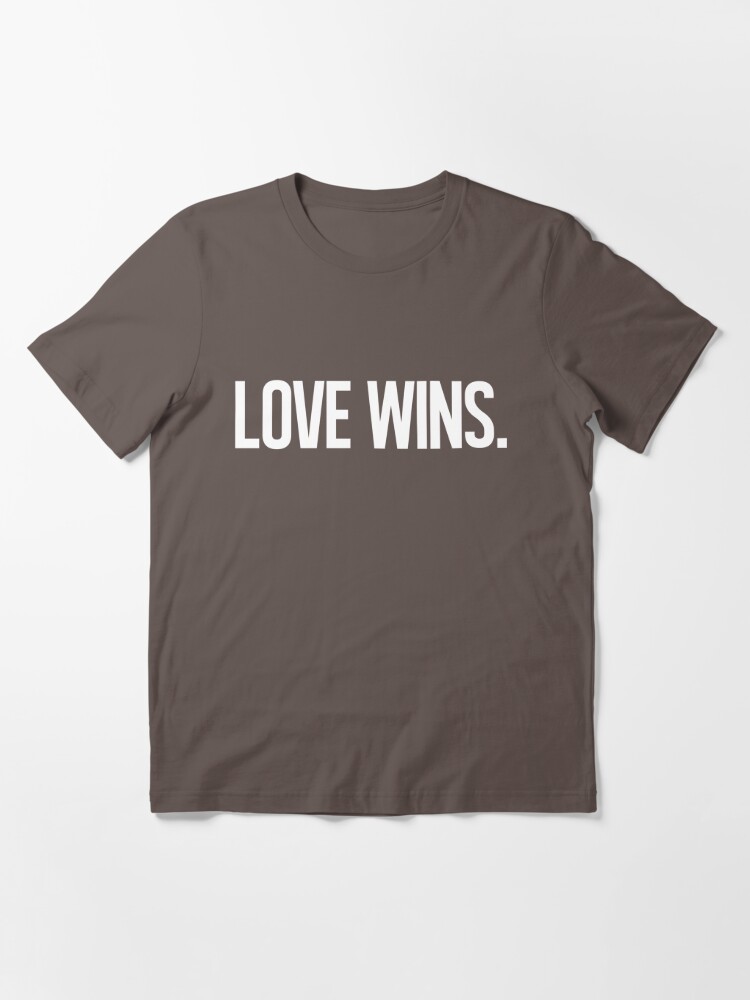 Alternate view of LOVE WINS. Essential T-Shirt