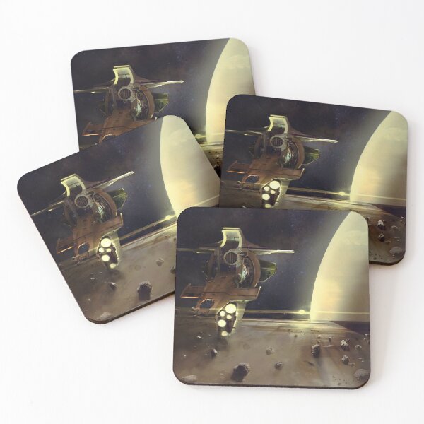Item preview, Mining Saturn Space Art designed and sold by lynxcollection.