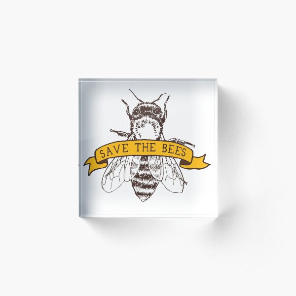 Sauvez les abeilles! Bloc acrylique