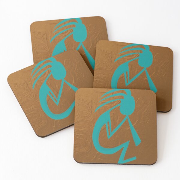 Item preview, The Teal Kokopelli designed and sold by OneArtsyMomma.