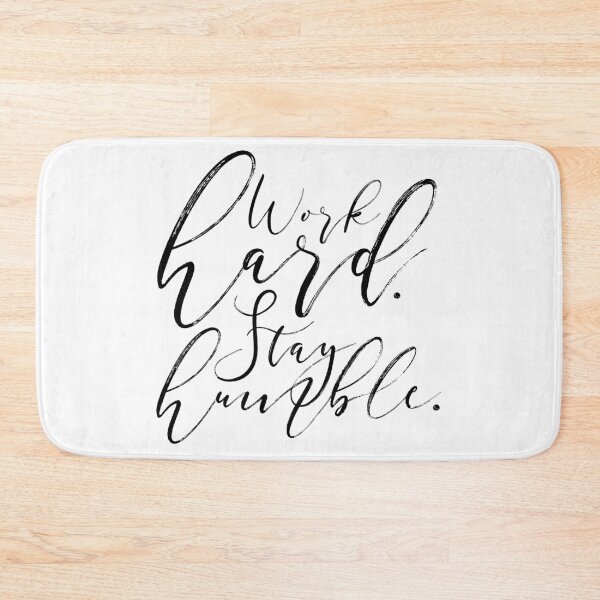 Item preview, Work Hard Stay Humble Typography Quote designed and sold by knightsydesign.