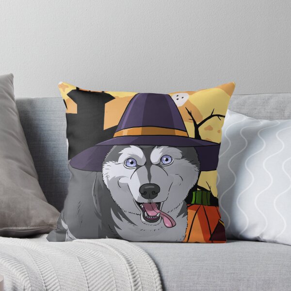 Item preview, Halloween Siberian Husky Pumpkin Witch Hat designed and sold by Nosek1ng.