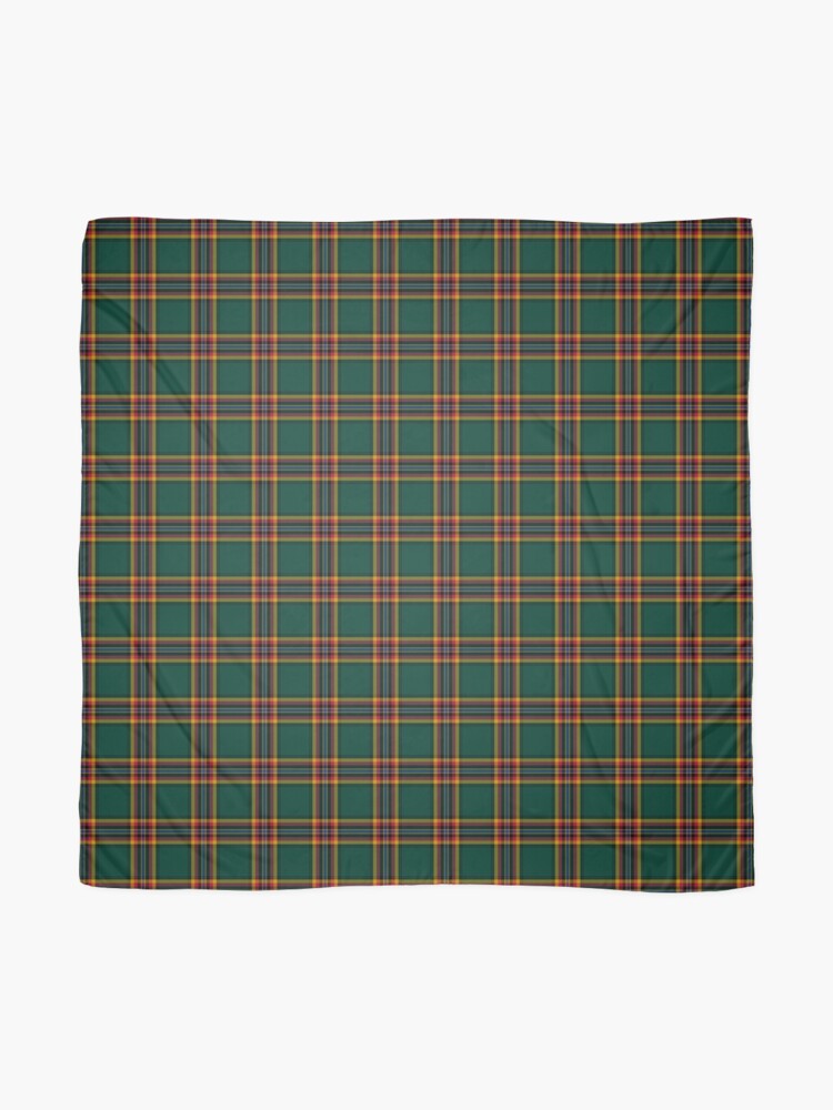 Alternate view of Moran Tartan Forest Green Irish Plaid Scarf