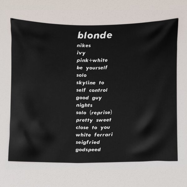 Item preview, Blonde Tracklist - White designed and sold by KaiDee.