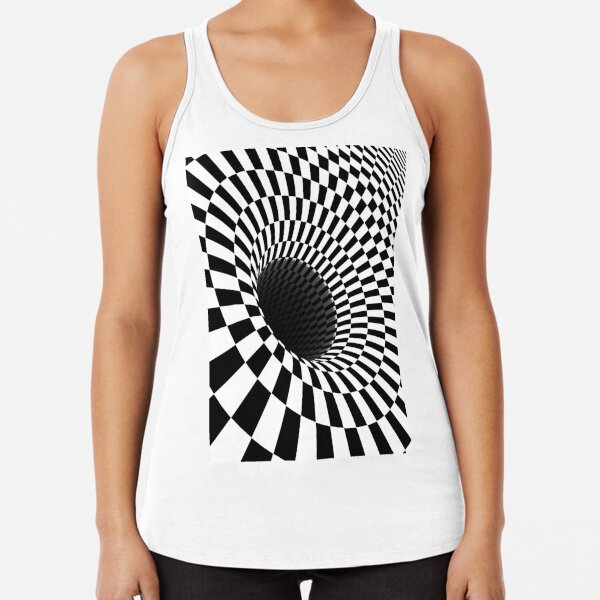 Optical Illusion, Visual Illusion,  Cognitive Illusions, #OpticalIllusion, #VisualIllusion,  #CognitiveIllusions, #Optical, #Illusion, #Visual, #Cognitive, #Illusions Racerback Tank Top