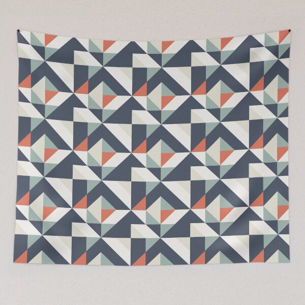 Item preview, Abstract Contemporary Geometric Retro Pattern 07 designed and sold by BONBcreative.