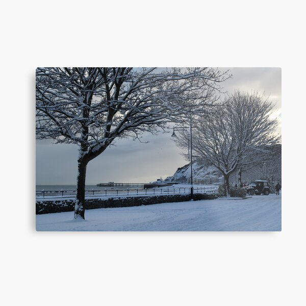 Snowtime - Swansea Bay - Mumbles Metal Print