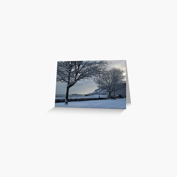 Snowtime - Swansea Bay - Mumbles Greeting Card