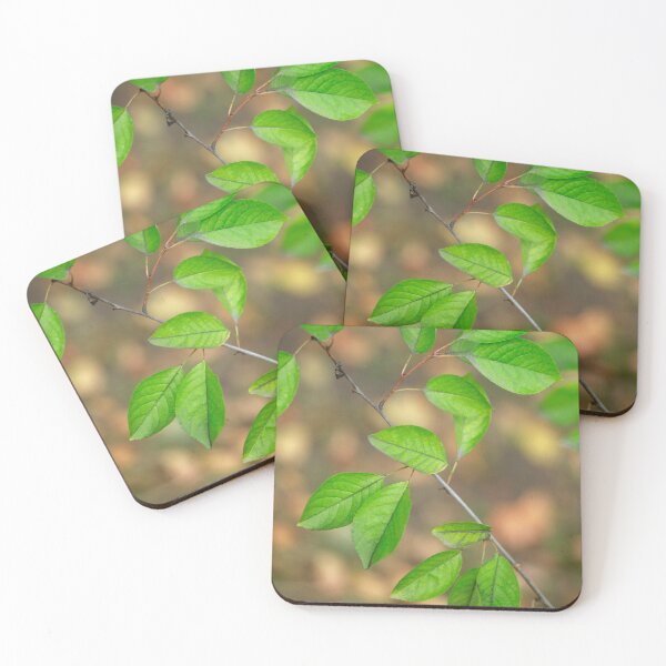 Item preview, green leaves on fall background designed and sold by olena2552.