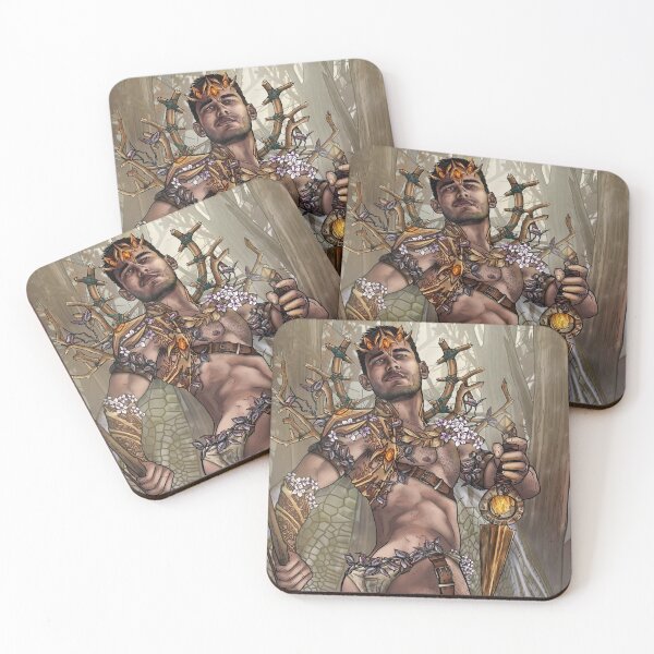The King of the Fae Coasters (Set of 4)