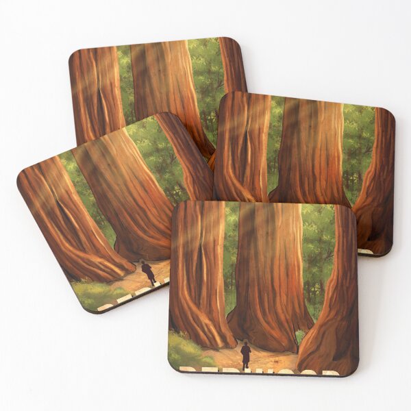 Item preview, Hike Redwood Travel Art designed and sold by lynxcollection.