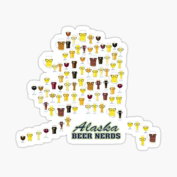 Alaska Beer Nerds Sticker