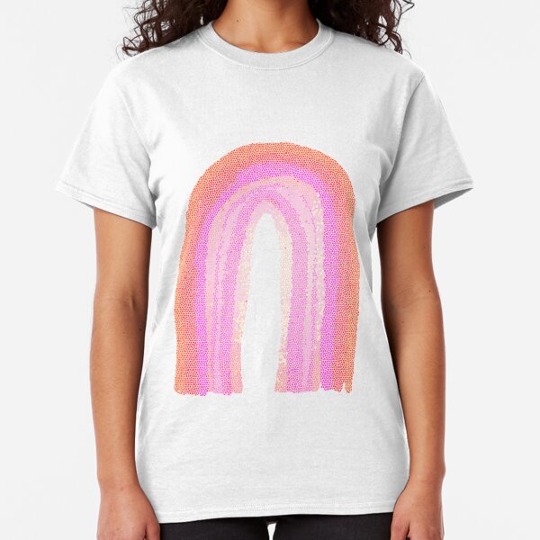 Regenbogen rosa pattern Classic T-Shirt