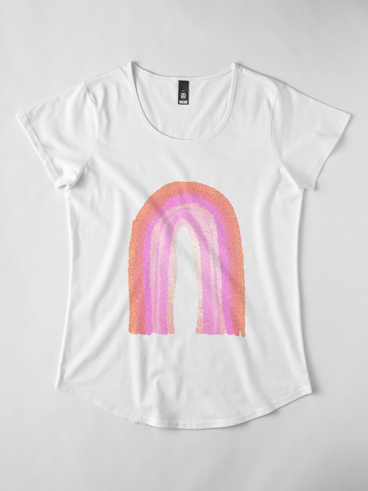 Alternative Ansicht von Regenbogen rosa pattern Premium Rundhals-Shirt